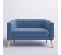 BEDOIN Loveseat Sofa, divano moderno metà secolo, divano moderno di metà secolo, per piccoli spazi, per soggiorno, divano imbottito a 2 posti per camera da letto, appartamento 140 x 50 x 65 cm