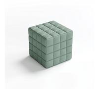 BEDOIN Ottomana Cubo Tufted, Set Di Panche Quadrate Per Divano, Sgabello Per Cambiare Le Scarpe, Sgabelli Da Toeletta, Imbottitura In Spugna, Posti Extra Per Soggiorno, Camera Da Letto 45 * 45 * 45cm
