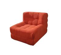 BEDOIN Sedia Da Salotto Senza Braccioli Di Grandi Dimensioni, Sedie a Sacco, Sedia Moderna In Pelle Corduroy, Divano Pigro Con Schiuma Memoria Per Adulti, Soggiorno E Camer orange-83 * 95 * 74cm
