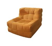 BEDOIN Sedia Da Salotto Senza Braccioli Di Grandi Dimensioni, Sedie a Sacco, Sedia Moderna In Pelle Corduroy, Divano Pigro Con Schiuma Memoria Per Adulti, Soggiorno E Camer yellow-83 * 95 * 74cm