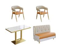BEDOIN Semplice Piccolo Tavolo da Cucina Tavolo da Pranzo Set Moderno Rotondo Colazione Bar Cucina Tavolo da Pranzo Set Colazione Bar Mobili Tavolo e Sedia Set Tavolo Rotondo Conferenza C