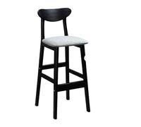 BEDOIN Sgabelli alti, moderni sgabelli da bar set da bar sedie isole da cucina in legno massimo schienale minimalista, sgabelli davanti alla reception per negozi di tè al l C