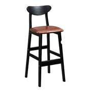 BEDOIN Sgabelli alti, moderni sgabelli da bar set da bar sedie isole da cucina in legno massimo schienale minimalista, sgabelli davanti alla reception per negozi di tè al l B