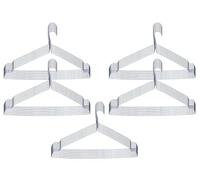 BEDOMUS 50 Grucce in Metallo Cromato Robuste Antiscivolo e Sottili Appendiabiti Stampelle Ferro uso Guardaroba Armadio e per Lavanderia