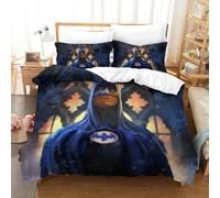 BEDPOCHY 3D Con Stampa Di Batman Set Di Biancheria Da Letto 3 Pezzi Copripiumino E Federa Coordinata Per Ragazzi E Ragazze,coppie,camera Da Letto,decorazione Super King（260x220cm）