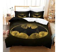 BEDPOCHY Stampa 3D Batman Biancheria Da Letto 3 Pezzi Set Copripiumino E Federa Coordinata Per Ragazzi E Ragazze,coppie,camera Da Letto,decorazione Double(200x200cm)