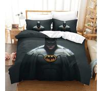 BEDPOCHY Stampa 3D Batman Biancheria Da Letto 3 Pezzi Set Copripiumino Morbida Microfibra Per Ragazzi E Ragazze,coppie,camera Da Letto,decorazione Super King（260x220cm）