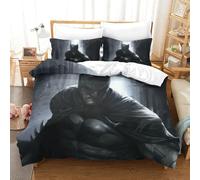 BEDPOCHY Stampa 3D Batman Set Di Biancheria Da Letto 3 Pezzi Copripiumino Morbida Microfibra Per Ragazzi E Ragazze,coppie,camera Da Letto,decorazione King（220x240cm）