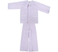 Bedridden Paziente Abbigliamento Tear Away Cura Del Paziente Invalidità Tuta Intero Con Apertura Completa Post-Fracture Assistenza Ospedale Vestito Comodo Pigiama Paziente Femmina B,XL(65-75kg)