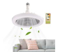 Bedroom Ceiling Light With Fan And Timer, Ceiling Light With Fan, Remote Control Cooling Accessories With Adjustable 3 Speeds For Bedroom Living Room Kitchen Dining Room