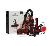 Bedroom Fantasies Bedroom Fantasies - Lace & Leather Look - Set Bondage 8 Pezzi - Rosso