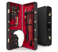 Bedroom Fantasies Bondage Suitcase Cow Leather 17 pcs