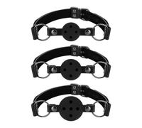 Bedroom Fantasies Set of 3 Ball Gags Black
