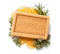 bedrop Sapone alla propoli per pelle impura e secca, 100 g | Sapone solido dalla Provenza per acne, psoriasis e neurodermite, con miele, burro di karitè e olio d'oliva