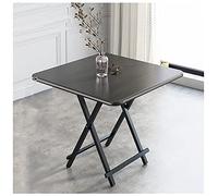 BEDSETS Scrivania pieghevole per computer, già assemblata e pieghevole, scrivania per casa, ufficio, scrivania per interni ed esterni (nero, 60 x 60 x 55 cm)