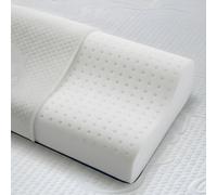 Bedshire Pillow Cuscino Cervicale per Dormire Guanciale Ortopedico per Collo con Memory Foam HD Traforato e Federa in Tessuto Traspirante e Termoregolante Alto 13cm da Letto Made in Italy 100%