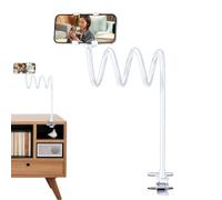 Bedside Phone Holder Long Arm, Overhead Stand Tablet Video Recording Lazy | Phone Mount Clamp Tablet Filming Desk Wall Couch Headboard Recliner Chair Bike Dorm Lazy Laying Sitting Disabled Versatile Ac