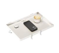 Bedside Shelf - Clamp-on Bunk Bed Table Tray | Attachable Bedside Table | Foldable Storage Organizer Nightstand for Dorm Room Bedroom College School Top Bunk Smartphone Glasses Earphones Cup