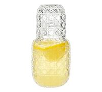 Bedside Water Carafe | Nightstand Drinking Pitcher - Glass Bedside Water Carafe | For Wine Liquids Bedroom Bathroom Home Kitchen Dining Party