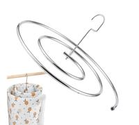 Bedspread Hanger - Stainless Steel Spiral Drying Rack, Foldable Space-Saving Quilt and Sheet Rack for Blanket, Mattress, Divano Cover, Tablecloth; Balcony Laundry Organizer for Large Fabric Items