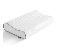 BedStory Cuscino in memory foam, regolabile in altezza, ergonomico, per chi dorme sul fianco, per schiena e pancia (60 x 36 x 12/10 cm)