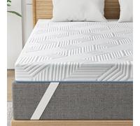 BedStory Topper 10 cm altezza 140 x 200 cm, H3&H4 Gel Memory Foam, lavabile, coprimaterasso per letto a molle, camper e divano letto