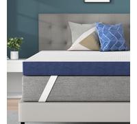 BedStory Topper 120 x 200 cm, altezza 10 cm, in gel memory foam, H3&H4, traspirante, con rivestimento rimovibile, per letto a molle, divano letto, certificato Oeko-TEX