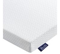 BedStory Topper Matrimoniale 180x200cm in Memory Foam Alto 10 cm, Materasso Correttore con Elastici Sfoderabile e Lavabile, Bianco