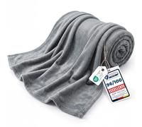 Bedsure Coperta in Pile Morbida - Plaid Divano Premium Caldo e Soffice, Coperta da Divano e Plaid in Pile per Letto Accogliente e Traspirante, XL 150x200 cm, Grigio