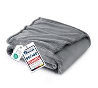 Bedsure Plaid Divano Coperta Pile - Flanella, 150 x 200 cm, Grigio
