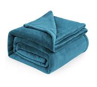 Bedsure Plaid Divano Coperta Pile - Flanella, 220 x 240 cm, Turchese