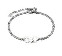 BEDT Braccialetti A Catena per Famiglia papà Mamma Figlio Bracciale con Ciondoli Braccialetti Uomo Donna Coppia Bracciale Fortunato Gioielli Regalo Pulsera