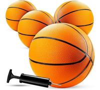 Bedwina Mini Palloni da Basket (2/4) 17,8 cm Misura 3 - Set con Mini Canestro per Interno/Esterno, Piscina, Feste, Giochi Arcade - Idea Regalo per Bambini