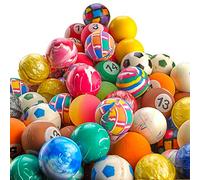 Bedwina Palline rimbalzanti alla rinfusa - Confezione da 250 (1 pollice/27 mm) Mix di varietà di palline rimbalzanti, palline rimbalzanti in gomma colorate e piccole per premi per giochi per bambini