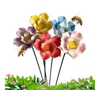 Bee Bath Ceramic Flower Decorative 5 Piece Bee Watering Station