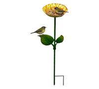 Bee Bath - Flower Style Outdoor Water Feeder for Bees and Birds | Standing Garden Drinking Dish for Hummingbird Insected Yard Balcony Patio Deck Decorative Pollinator Water Station