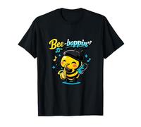 Bee-boppin Kawaii Chibi Bee Saxofono Jazz Art Maglietta