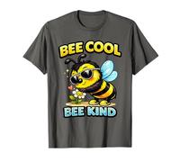 Bee Cool Bee Kind Simpatico impollinatore Design gentilezza Maglietta