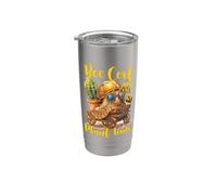BEE COOL I'M ON PLANT TIME Bicchiere termico in acciaio inox doppia parete