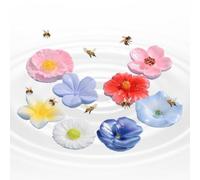 Bee Feeder Flowers 8-Piece Decorative - Butterfly Drinking Dispenser Bee