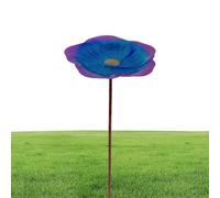 Bee Feeder With Flower Design - Iron 24x24x63cm | Butterfly Bird Bath Tray, Metal Stake Feeder | Outdoor Garden Bee, Bird, Butterfly Feeding Station For Yard Patio Backyard Nature Wildlife
