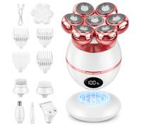 BEE&FLOWER The Ultimate Shaver - Rasoio per uomini e donne, indolore, Wet & Dry, impermeabile, per rimuovere i peli calvi, gambe, viso, ricaricabile, con display a LED (rosa)