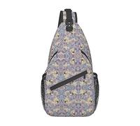 Bee Flying Blue Ocean Underwater Fish Sling Bag, zaino a tracolla zaino a tracolla causale zaino a tracolla per donna uomo escursionismo viaggio