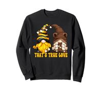 Bee GNOME True Love Graphic for Mom Funny Honey And Bear Felpa