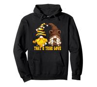Bee GNOME True Love Graphic for Mom Funny Honey And Bear Felpa con Cappuccio