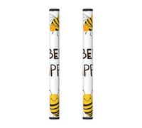 Bee Happy, 2 coperture per maniglie del frigorifero, simpatiche api, per frigorifero, forno a microonde, forno, lavastoviglie, decorazione