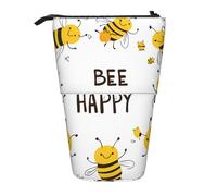 Bee Happy - Astuccio portamatite telescopico con ape, per cosmetici, cancelleria, scuola, ufficio, viaggi
