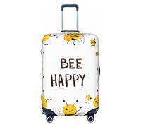 Bee Happy, copertura per valigia, protezione per bagagli, elastica, antigraffio, antipolvere, adatta per bagagli da 56 a 61 cm, Multicolore, L