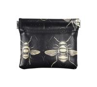 Bee Happy Good Luck - Piccola borsetta da donna, in pelle, per cambio e trucco, per uomo e donna, da viaggio, con ape, buona fortuna, taglia unica, moderna, Bee Happy Good Luck, Taglia unica, moderno