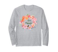 Bee Happy - Simpatica Ape Motivazionale da Giardinaggio Maglia a Manica
